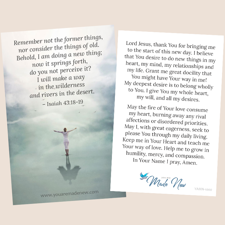 Doing a New Thing, Prayer Card