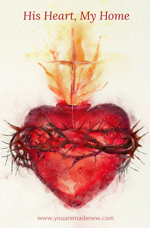 My Heart His Home, Prayer Card - Image 3