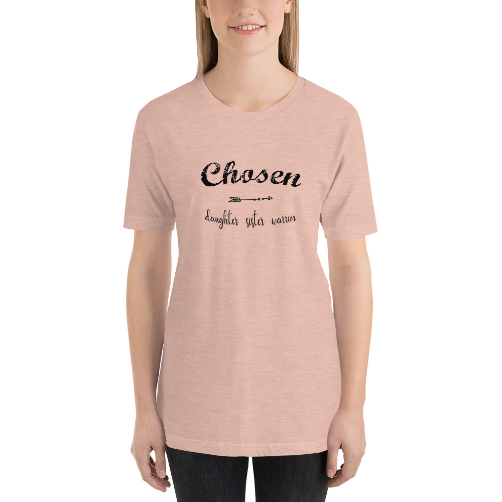 Chosen T-shirt, Black Text - Image 3