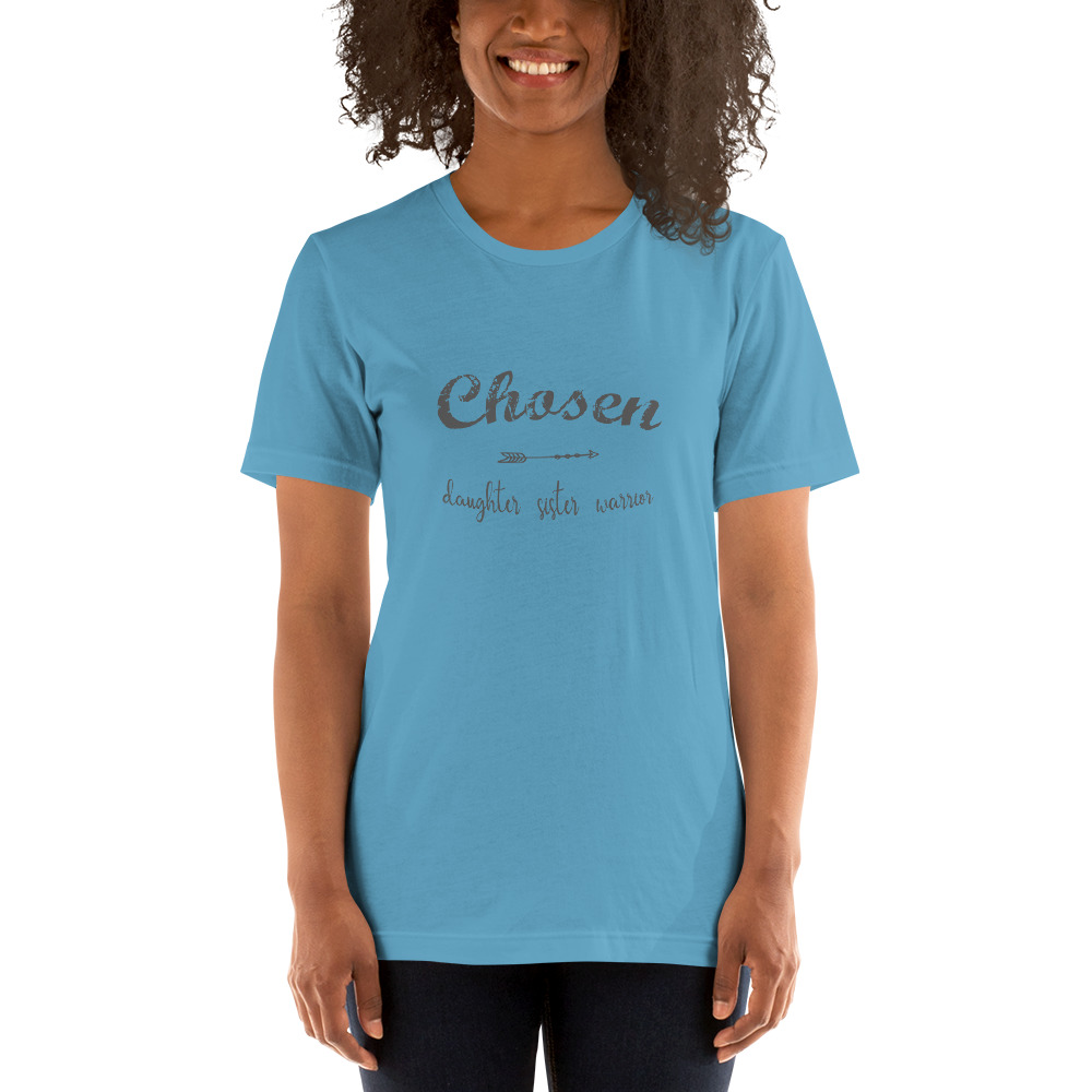Chosen T-shirt, Silver Text