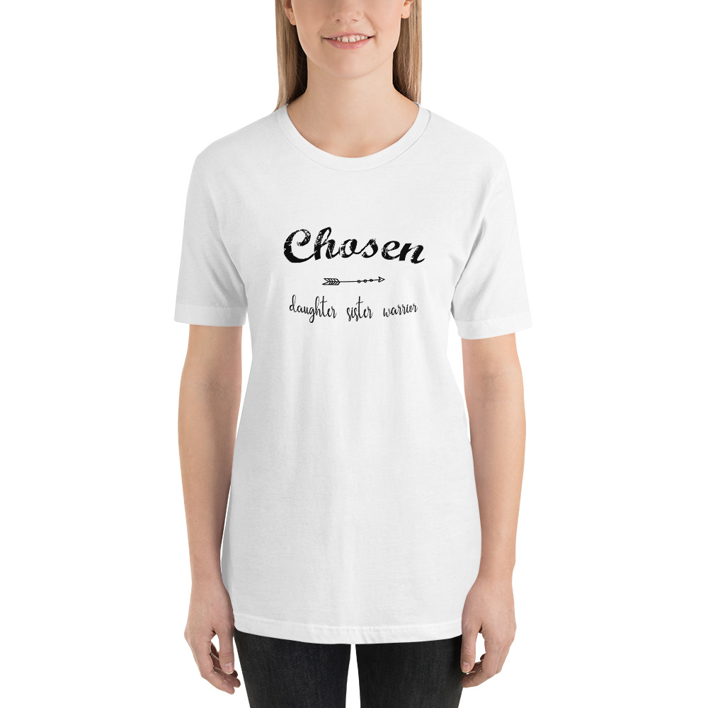 Chosen T-shirt, Black Text - Image 4